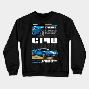 Iconic GT40 Muscle Car Crewneck Sweatshirt